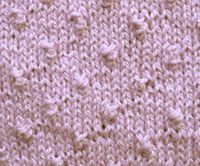 Knitting Stitch Library - Knot Stitch
