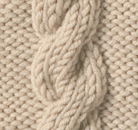 Knitting Stitch Library - Twisted Cable Stitch